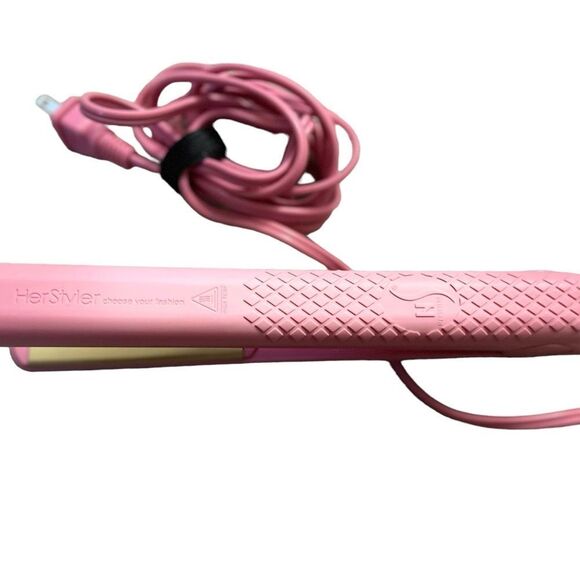 Herstyler Colorful Seasons Ceramic Flat Iron - Dual Voltage 1.25 Inch Pink - Picture 1 of 3
